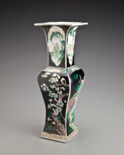 Black Hawthorne vase, 1662-1722. Creator: Unknown.