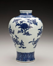 Vase with floral design, 1736-1795. Creator: Unknown.