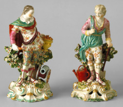 Fire and Earth (originally titled War and Peace), 1765-1769. Creator: Chelsea Porcelain Manufactory.