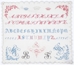 Sampler, 1844. Creator: Unknown.