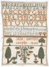 Sampler, 1840. Creator: Unknown.