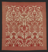 Bed Cover (Coverlet), about 1880. Creator: Unknown.