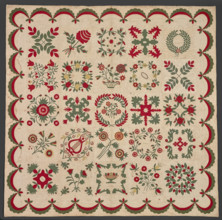 Eli Lilly Family Album Quilt, 1847. Creator: Unknown.