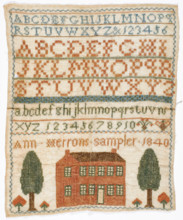 Sampler, 1840. Creator: Unknown.