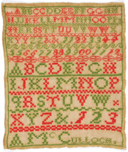 Sampler, about 1830. Creator: Unknown.