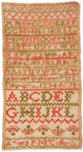 Sampler, about 1830. Creator: Unknown.