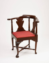 Roundabout (corner chair), about 1765-1770. Creator: Unknown.