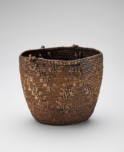 Imbricated basket, 1870-1920. Creator: Unknown.