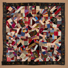 Crazy Quilt Top, about 1890. Creator: Unknown.