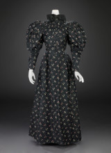 Dress (Bodice, Skirt, Petticoat), 1894-1896. Creator: Unknown.