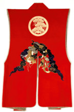 Man's Sleeveless Surcoat Worn Over Armor; Jinbaori, late 18th century. Creator: Unknown.