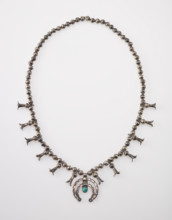 Squash blossom necklace, 1890-1915. Creator: Unknown.