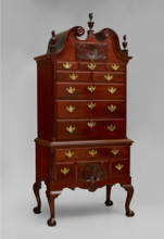 High chest of drawers, about 1755-1775. Creator: Unknown.