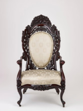 Armchair, about 1855. Creator: John Henry Belter & Co.