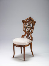 Side chair, about 1850-1860. Creator: Unknown.