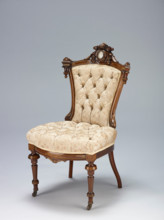 Side chair, about 1860-1870. Creator: John Jelliff.