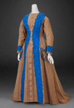 Dress, about 1870. Creator: Unknown.