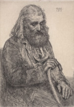 Old Man, Seated, 1910. Creator: Ernest Haskell.