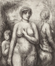 Three Nudes, c1900-1950. Creator: Kenneth Hayes Miller.