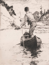 Canoeman, 1919. Creator: Frank Weston Benson.