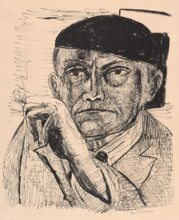 Self-Portrait (Selbstbildnis), 1946. Creator: Max Beckmann.