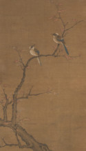 Two Birds on a Red Maple, about 1350. Creator: Zheng Xi.