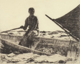 Dory Fisherman, 1927. Creator: Frank Weston Benson.