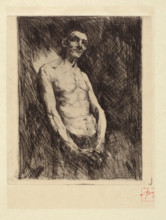 Figure of a Man, 1880-1890. Creator: Robert Frederick Blum.