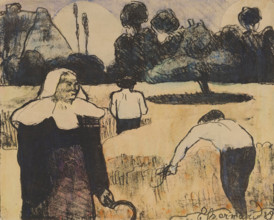 Le moissonneur (The Harvester), 1889. Creator: Emile Bernard.