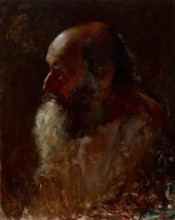 Study Head (Bearded Man), 1883-1884. Creator: Samuel G Richards.