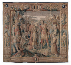 Tapestry (Octavia Effects The Concord of Tarentum), c1600-1623. Creator: Karel van Mander.