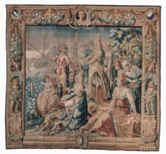 Tapestry (Antony And Cleopatra Series: Antony Catches a Salted Fish), about 1640. Creator: Karel van Mander.