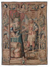 Tapestry (Antony And Cleopatra Series: Antony Conquers Pelusium), c1600-1640. Creator: Karel van Mander.