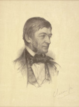 Portrait of Ralph Waldo Emerson, c1840s. Creator: William Baxter Palmer Closson.