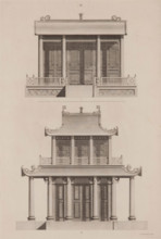 Plate III, Designs of Buildings, Furniture, Clothes, Machinery, and Implements of the Chinese, 1757. Creator: William Chambers.