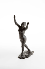 Dancer Moving Forward, Arms Raised, cast in 1920. Creator: Edgar Degas.