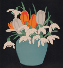 Snowdrops and Crocuses, 1922. Creator: John Hall Thorpe.