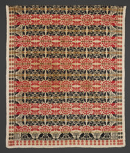 Bed Cover (Jacquard Coverlet), 1837. Creators: Benjamin Kiehl, Wiliam Kilian.