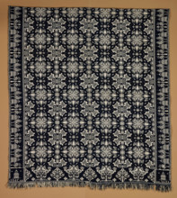 Bed Cover (Jacquard Coverlet), 1847. Creator: Charles Adolph.