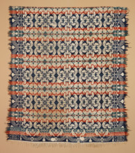 Bed Cover (Coverlet), 1850. Creators: Daniel Fisher, Levi Fisher.