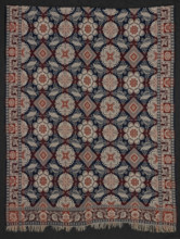 Bed Cover (Jacquard Coverlet), 1846. Creators: John LaTourette, Sarah LaTourette.