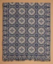 Bed Cover (Jacquard Coverlet), 1845. Creator: John Muir.