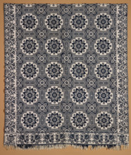 Bed Cover (Jacquard Coverlet), 1855. Creator: Samuel Graham.