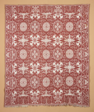 Bed Cover (Jacquard Coverlet), 1852. Creator: William Craig Jr..