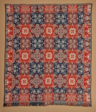 Bed Cover (Jacquard Coverlet), 1846. Creators: William Craig Sr., James Craig, William Craig Jr..