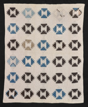 Quilt (Four Flames), 1880s. Creator: Margaret T. Goff Johnson.