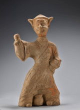 Whirling dancer over drum, about 100 CE. Creator: Unknown.