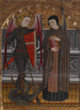 St Michael and St Amador, about 1410. Creator: Pere Vall.