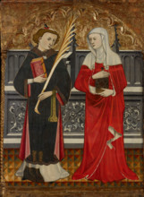 St Stephen and St Mary Magdalene, about 1410. Creator: Pere Vall.