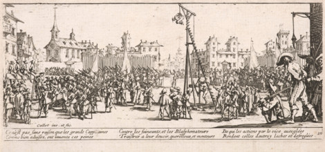 L'Estrapade (The Strapado), 1633. Creator: Jacques Callot.